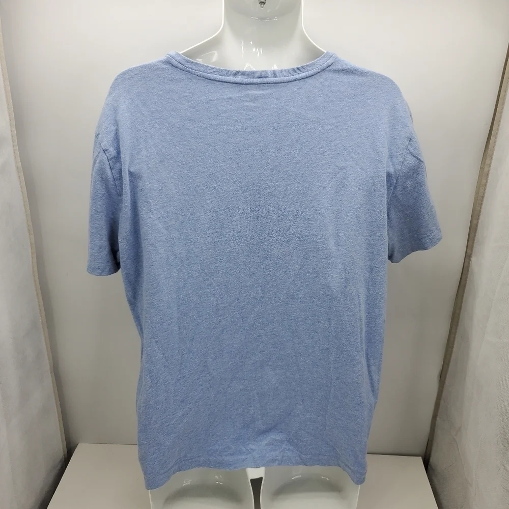 Ralph Lauren Men’s Heather Blue Polo Tee Shirt Large